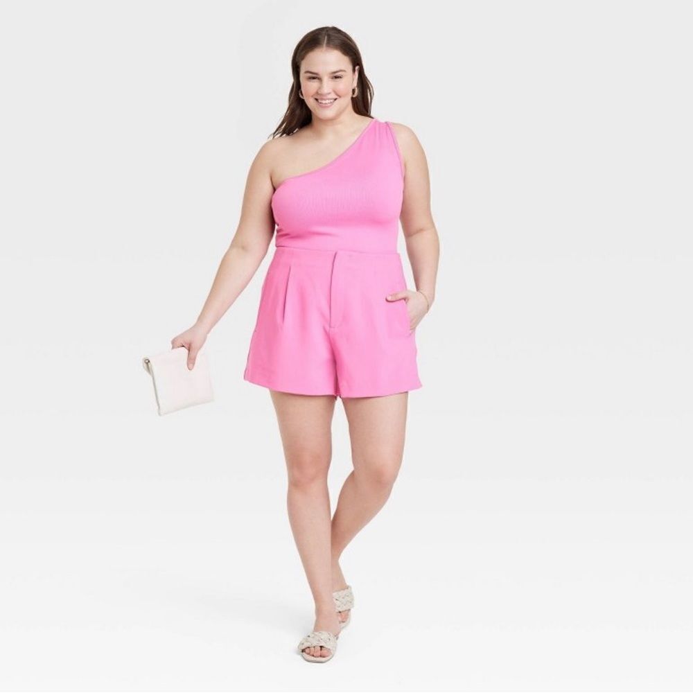 A New Day High-Rise Tailored Hot Pink Shorts Size 16